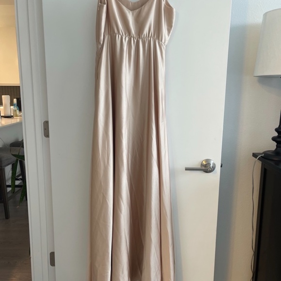Show Me Your Mumu Faith Maxi Dress - SIZE LARGE - CHAMPAGNE COLOR - Picture 7 of 11